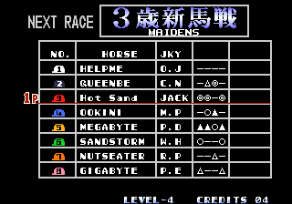 Stakes Winner screenshot 5 for Sega Saturn